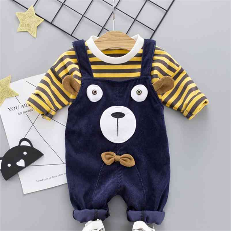 Boys Cartoon Cute Clothing Sets Autumn Kids Boy Striped Clothes T-shirt and Suspender Pants 2Pcs Outfits 210429, Ah3138navy blue
Boys Cartoon Cute Clothing Sets Autumn Kids Boy Striped Clothes T-shirt and Suspender Pants 2Pcs Outfits 210429, Ah3138navy blue