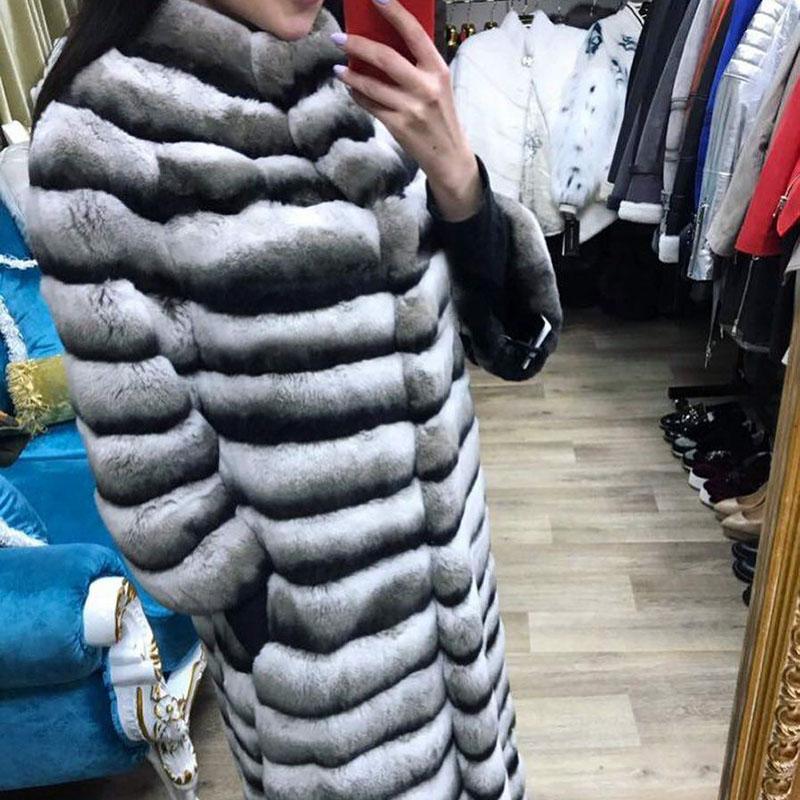 Fashion Warm Thick Fur Coat Luxury Winter Women 120cm X-Long Natural Rex Jacket With Collar Women's & Faux, As pic
Fashion Warm Thick Fur Coat Luxury Winter Women 120cm X-Long Natural Rex Jacket With Collar Women's & Faux, As pic