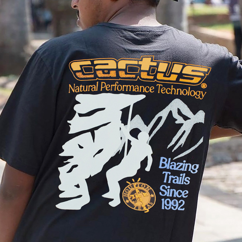 Travis Scott cactus Jack fashion brand footprints mountaineering foam print short sleeve female couple t-shirt men's 7N6V, White;black
Travis Scott cactus Jack fashion brand footprints mountaineering foam print short sleeve female couple t-shirt men's 7N6V, White;black