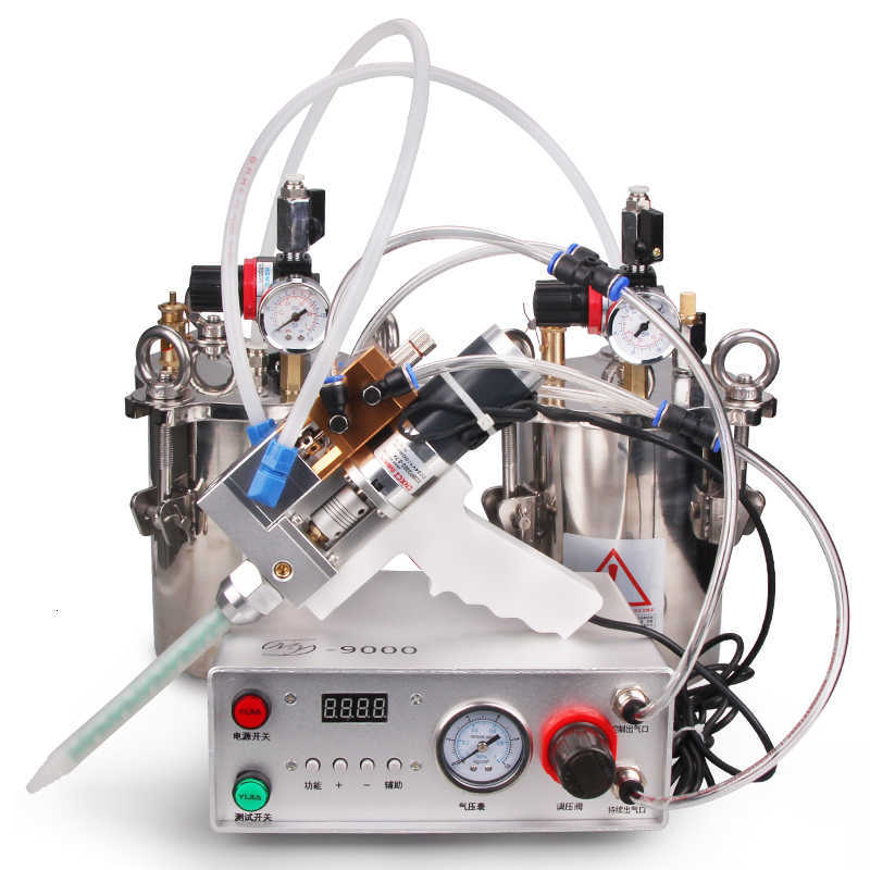 Dispenser set, electric mixing double liquid valve ab glue filling machine with stainless steel dispensing pressure barrel
Dispenser set, electric mixing double liquid valve ab glue filling machine with stainless steel dispensing pressure barrel