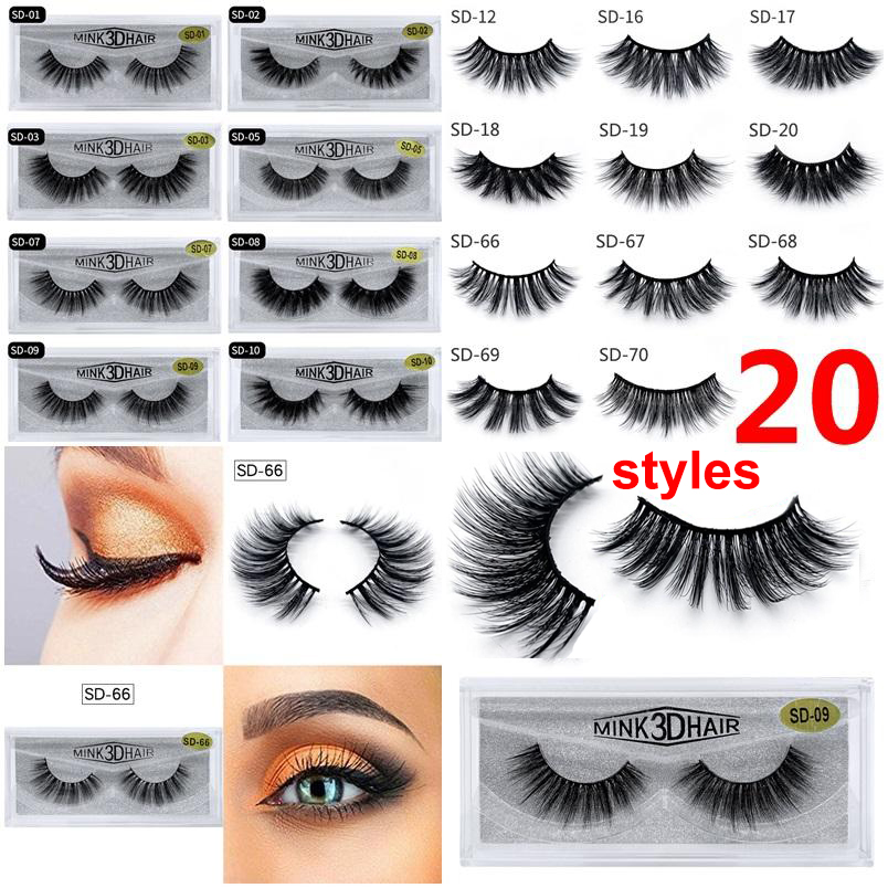 20 styles 3D Mink Eyelashes Eye makeup Mink False lashes Soft Natural Thick Fake Eyelashes 3D Eye Lashes Extension Mink lashes DHL Free
20 styles 3D Mink Eyelashes Eye makeup Mink False lashes Soft Natural Thick Fake Eyelashes 3D Eye Lashes Extension Mink lashes DHL Free