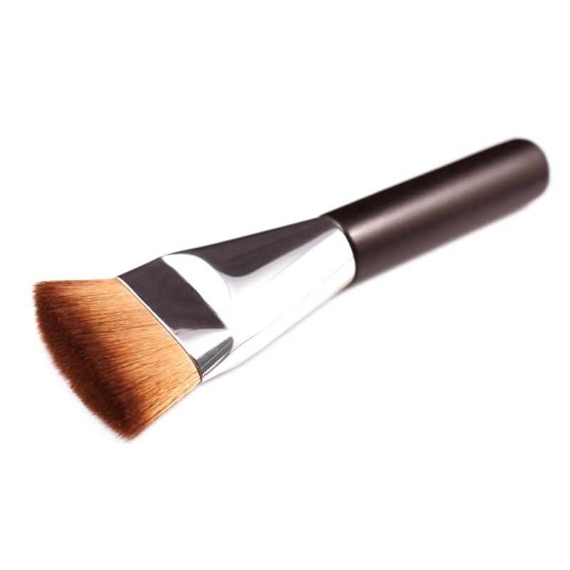 Makeup Brushes Two-color Multifunctional Fine Fiber Flat Contour Brush Foundation ConfigureFlat Top Kabuki Base Cream Mix
