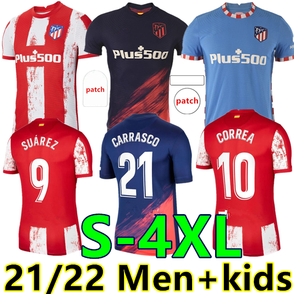 Size:S-4XL 21 22 Atletico Soccer Jerseys de Madrid GRIEZMANN JOÃO FÉLIX Suarez CORREA KOKE Dembélé Carrasco M.LLORENTE LEMAR DEMBELE Men Kids fans+Player football shirt, 21/22 3rd
Size:S-4XL 21 22 Atletico Soccer Jerseys de Madrid GRIEZMANN JOÃO FÉLIX Suarez CORREA KOKE Dembélé Carrasco M.LLORENTE LEMAR DEMBELE Men Kids fans+Player football shirt, 21/22 3rd