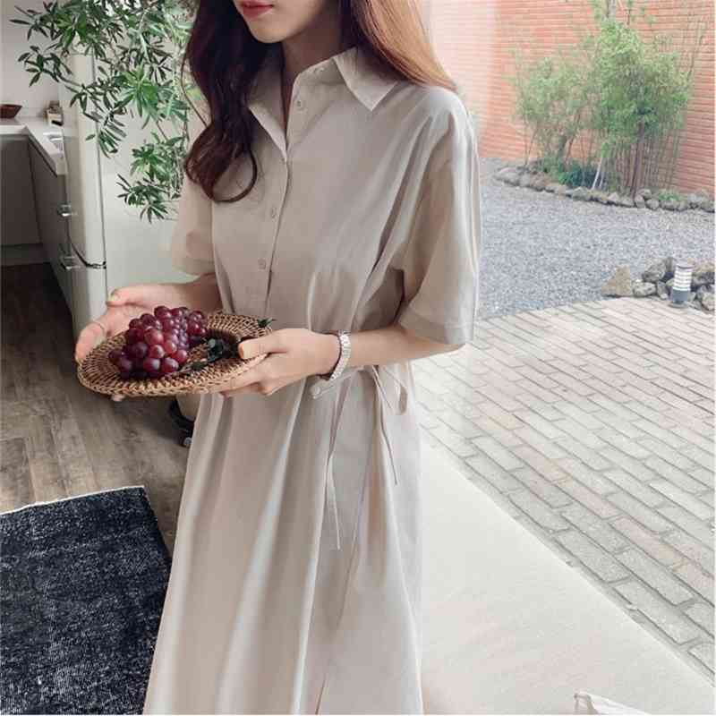S-XL Plus Size Summer Girls Oversize Party cotton Female Vintage Dress white Short Sleeve Women Dresses Robe Vestido 210417Z
