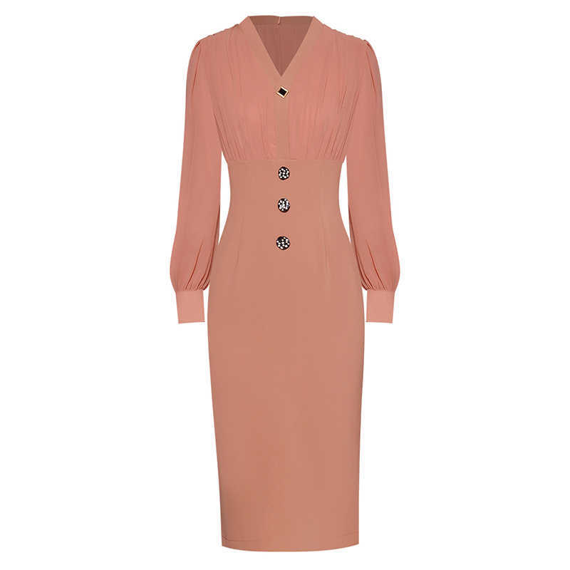 EXCELLENT QUALITY est Runway Fashion Long Sleeve V-neck Brief Buttons Dress 210526, Coral red
EXCELLENT QUALITY est Runway Fashion Long Sleeve V-neck Brief Buttons Dress 210526, Coral red