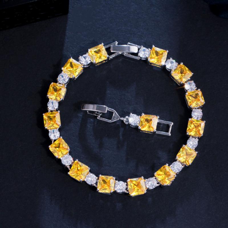 Link, Chain ThreeGraces Elegant Yellow Cubic Zirconia Geometric Square Tennis Bracelet For Women Fashion White Gold Party Jewelry BR180
Link, Chain ThreeGraces Elegant Yellow Cubic Zirconia Geometric Square Tennis Bracelet For Women Fashion White Gold Party Jewelry BR180