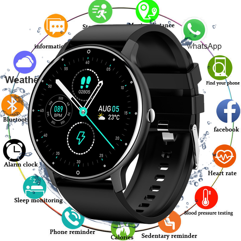 CHOTOG 2021 Sports Smart Watch Men Women IP67 Waterproof Blood Pressure Fitness Tracker Bracelet Smartwatch For Android IOS+Boxg, Zl02 black
CHOTOG 2021 Sports Smart Watch Men Women IP67 Waterproof Blood Pressure Fitness Tracker Bracelet Smartwatch For Android IOS+Boxg, Zl02 black