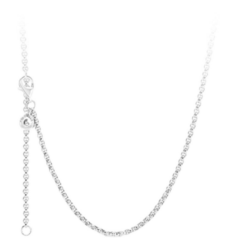 Fashion 925 Sterling Silver Heart Pendant Necklace CZ Diamond Bright Star Chain Item Original Boxed P Men's and Women's Set Gift