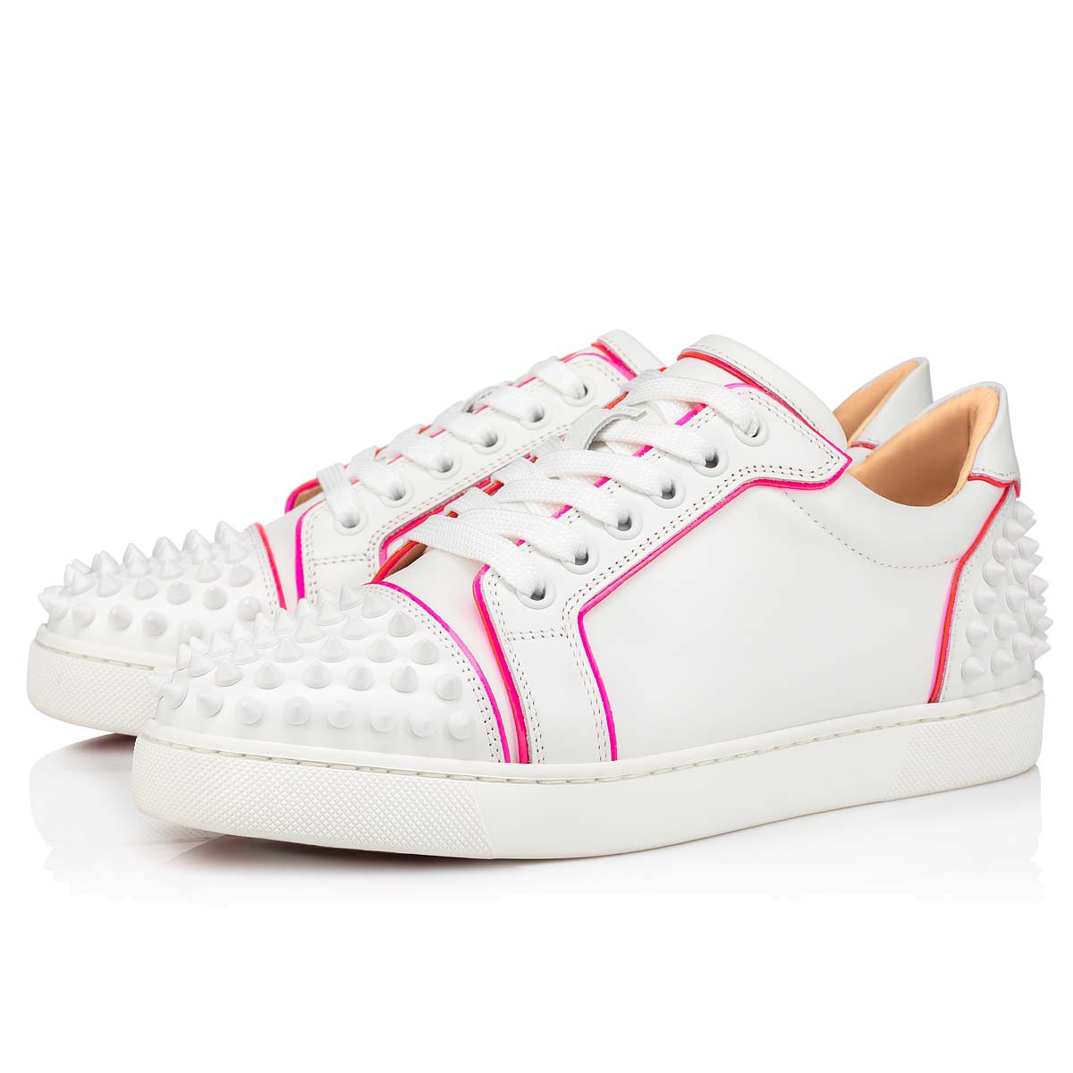 Spring and Autumn Women Dress shoes Vieira 2 red sole flat calfskin leather Embossing Rivets lace-up fashion low top sneaker
Spring and Autumn Women Dress shoes Vieira 2 red sole flat calfskin leather Embossing Rivets lace-up fashion low top sneaker
