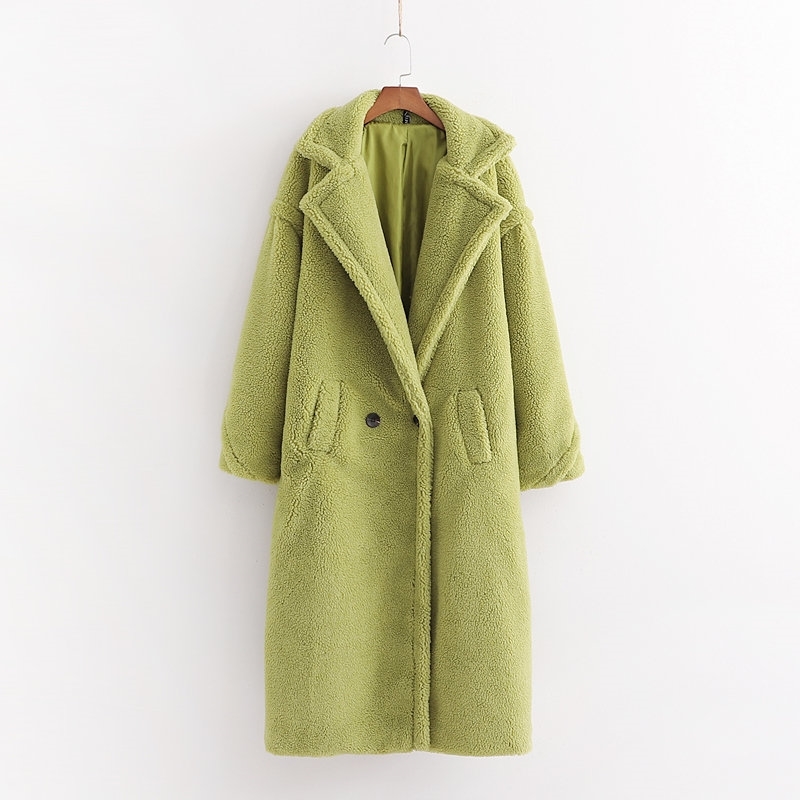 Autumn Winter Women Avocado Green Teddy Coat Stylish Female Thick Warm Cashmere Jacket Casual Girls Streetwear 210520, As pic
Autumn Winter Women Avocado Green Teddy Coat Stylish Female Thick Warm Cashmere Jacket Casual Girls Streetwear 210520, As pic