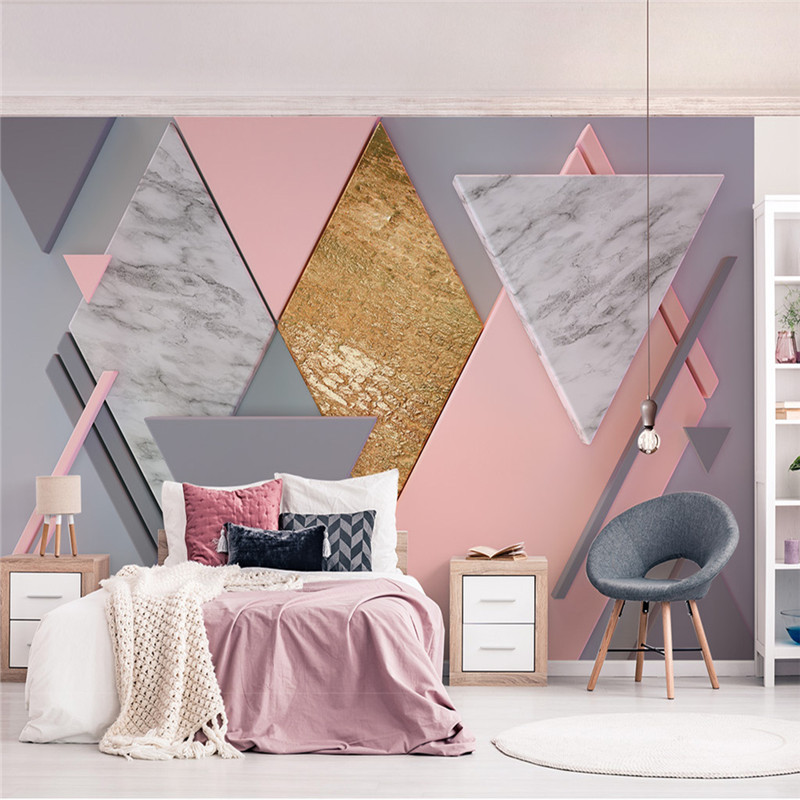 Home Decor European Geometric Marble Painting Mural 3d Wallpaper Living Room Bedroom Wall Covering, Pink
Home Decor European Geometric Marble Painting Mural 3d Wallpaper Living Room Bedroom Wall Covering, Pink