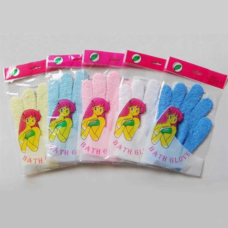 Exfoliating Bath Glove Body Scrubber Glove Nylon Shower Gloves Body Spa Massage Dead Skin Cell Remover Wholesale