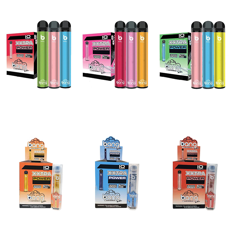 Disposable Vape Bang XXL e cigarettes pen starter kit Device 2000 Puffs 800mAh Power Battery 6ml Pods Cartridge Vapor wholsale
Disposable Vape Bang XXL e cigarettes pen starter kit Device 2000 Puffs 800mAh Power Battery 6ml Pods Cartridge Vapor wholsale