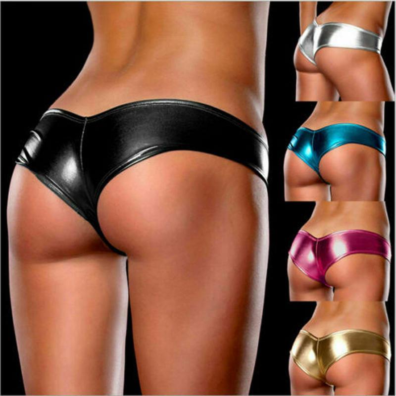 Glamour Women Sexy Panties Metallic Color G String Micro Thong Special Shiny Underwear Ladies Tanga Pu Leather Lingerie Women's, Rose
Glamour Women Sexy Panties Metallic Color G String Micro Thong Special Shiny Underwear Ladies Tanga Pu Leather Lingerie Women's, Rose