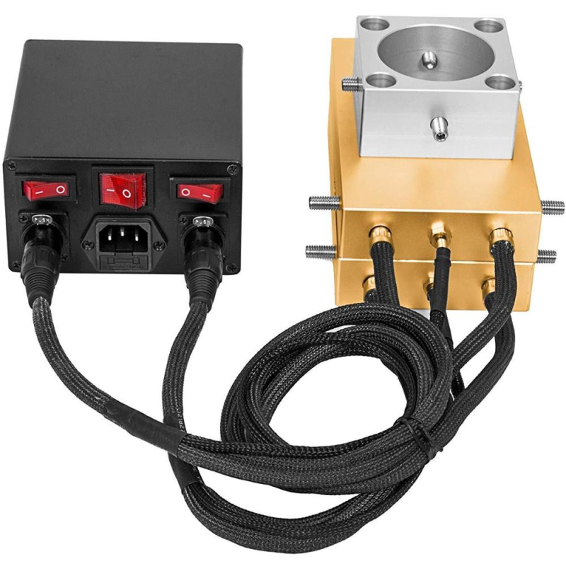 Max 20 Ton Pressure 47inch Rosin Press Plate Heat Aluminum Dual Pressing Plates with Temp Controller PID Box for Wax Dab Oil Hydr