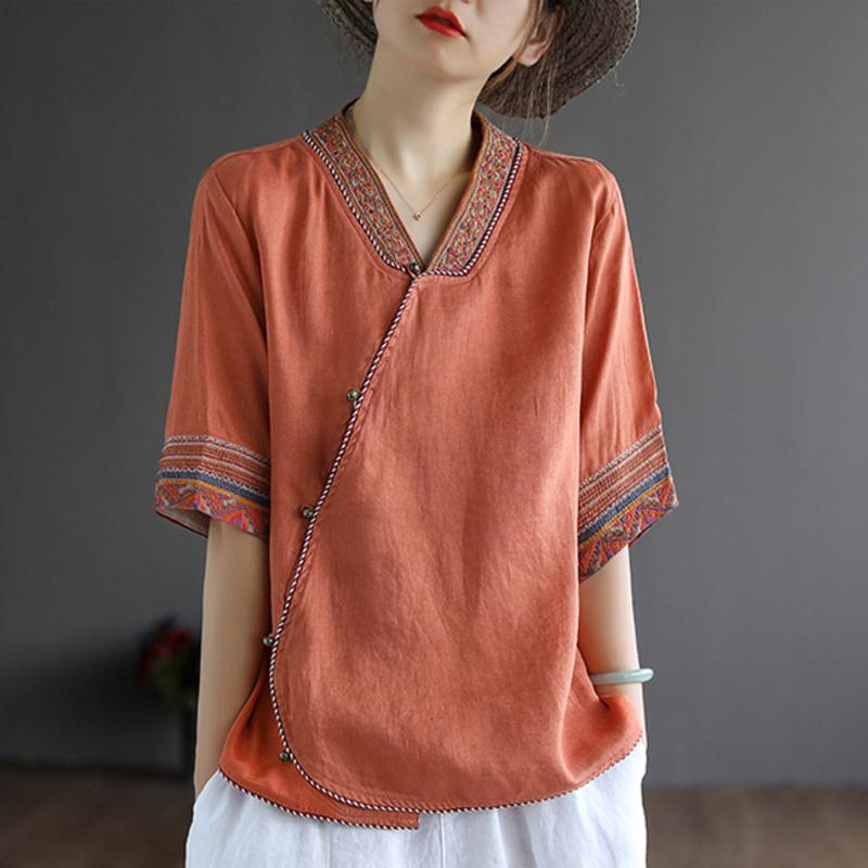 Ethnic Clothing Traditional Chinese Tops For Women Shirt Blouse Retro Cheongsam Qipao Top Lady Elegant Zen Tea Hanfu Tang Suit Oriental
Ethnic Clothing Traditional Chinese Tops For Women Shirt Blouse Retro Cheongsam Qipao Top Lady Elegant Zen Tea Hanfu Tang Suit Oriental