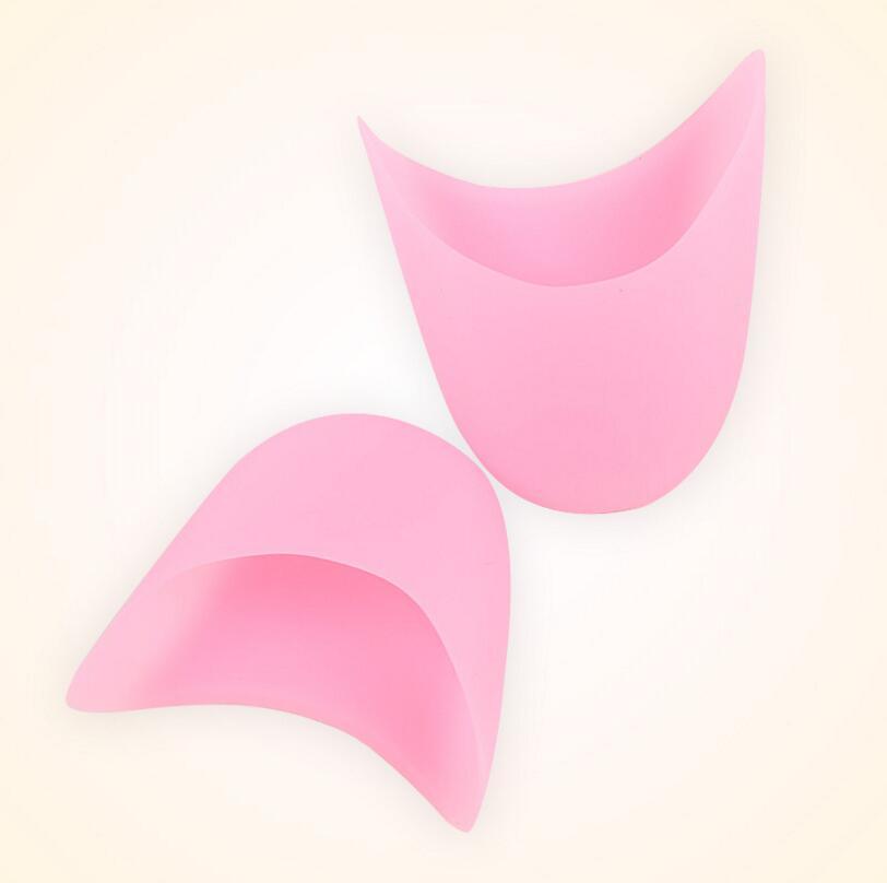 100 Pairs New 3 Colors Silicone Ballet Dancer Toe Pad With Holes Silicone Insole Front Foot Pad Relieve Pain