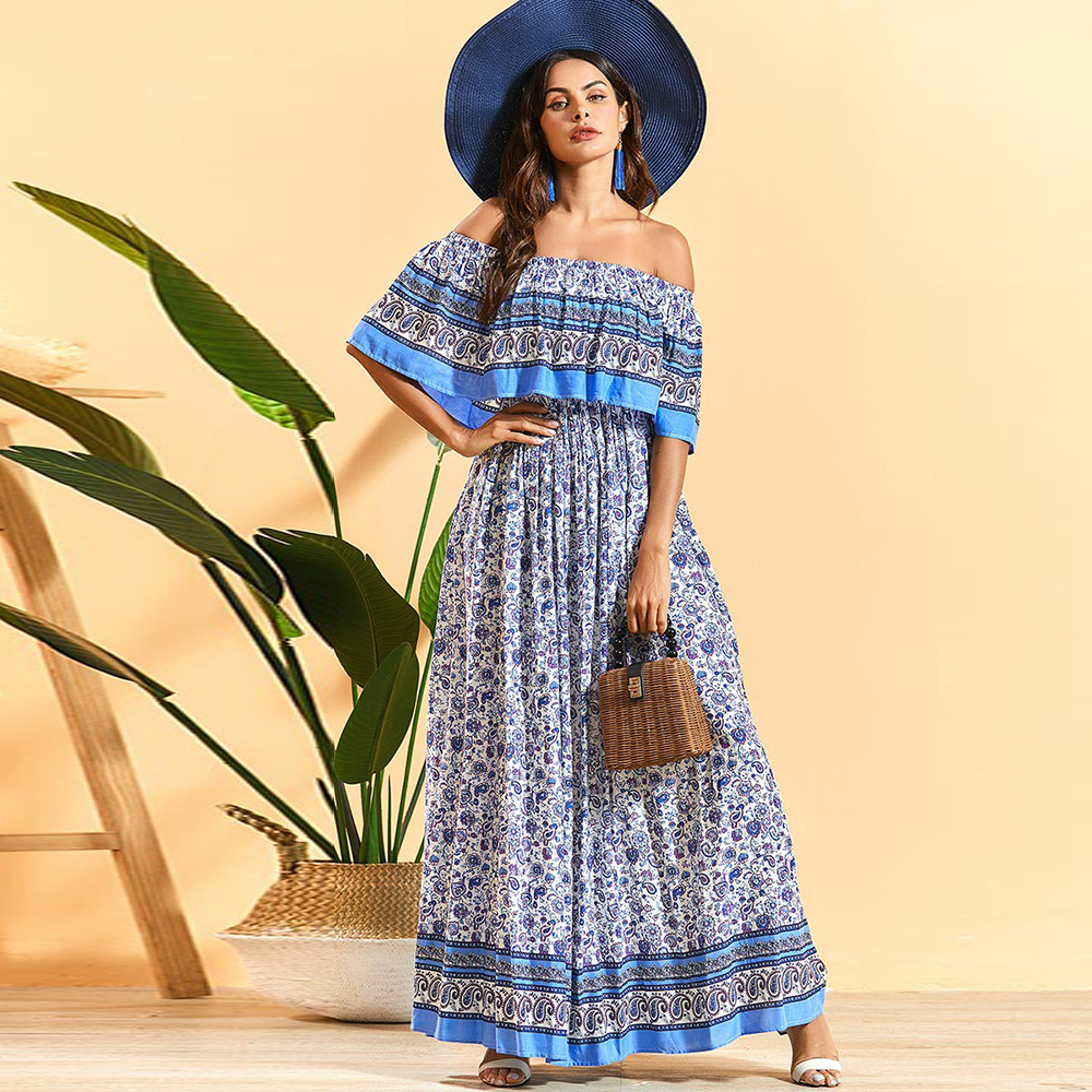 Plus Size Vestidos Robe Femme Ete 2021 Off Shoulder Long Boho Maxi Dress Summer Women Ropa Mujer Party Dresses American Clothing
Plus Size Vestidos Robe Femme Ete 2021 Off Shoulder Long Boho Maxi Dress Summer Women Ropa Mujer Party Dresses American Clothing