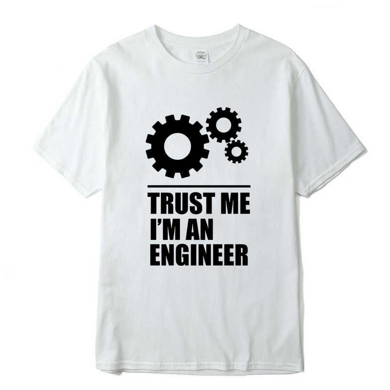 XINYI Men's t-shirt High quality 100% cotton Men T-shirts trust me,I AM AN ENGINEER T Shirts O-Neck topsTees funny 210629