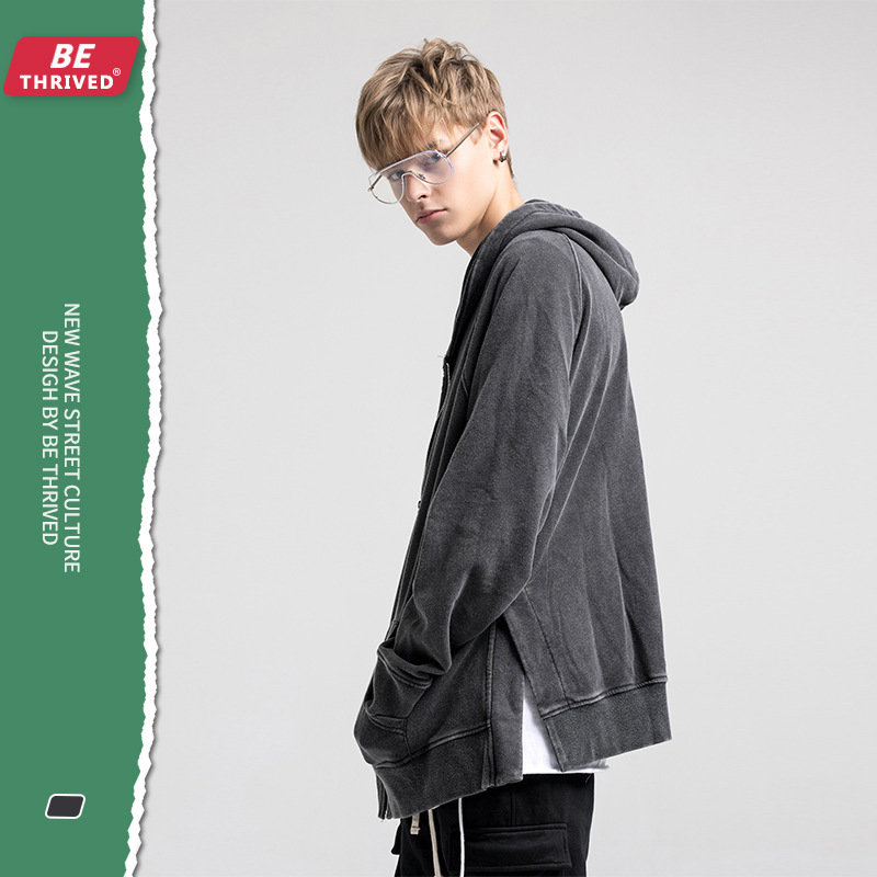 be men's wear | 2021 autumn and winter side split terry hoodie coat gaojie kanye fashion brand hoodie, Black;brown
be men's wear | 2021 autumn and winter side split terry hoodie coat gaojie kanye fashion brand hoodie, Black;brown
