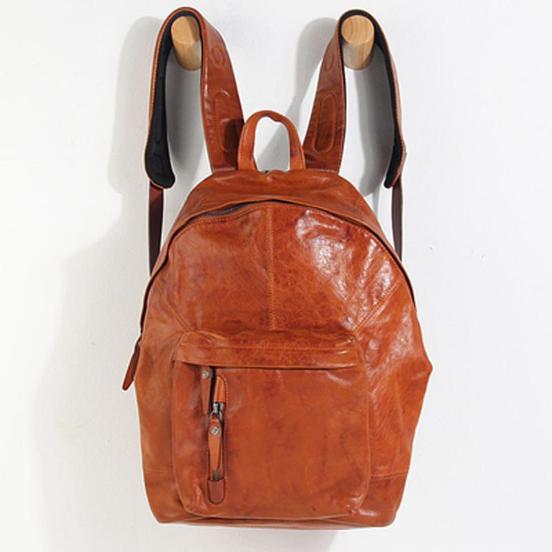 Backpack Men's Leather Calfskin Retro Capacity Trendy Casual Fashion Student School Bag
Backpack Men's Leather Calfskin Retro Capacity Trendy Casual Fashion Student School Bag