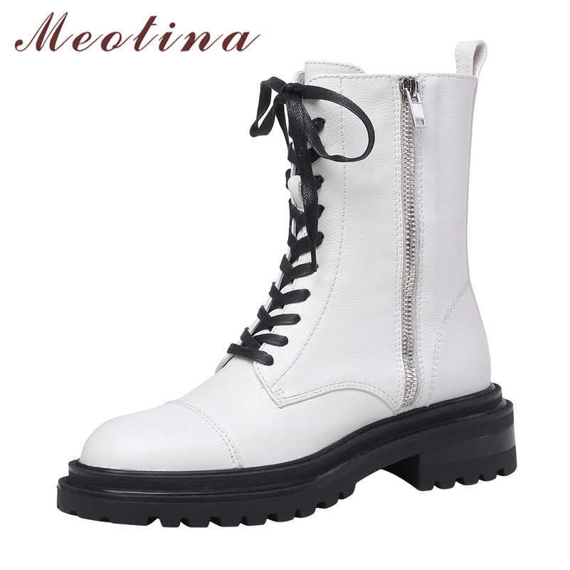 Meotina Women Ankle Boots Shoes Real Leather Platform Mid Heel Short Boots Block Heeks Zip Lace Up Motorcycle Boots Black 34-40 210608, Black synthetic lin
Meotina Women Ankle Boots Shoes Real Leather Platform Mid Heel Short Boots Block Heeks Zip Lace Up Motorcycle Boots Black 34-40 210608, Black synthetic lin