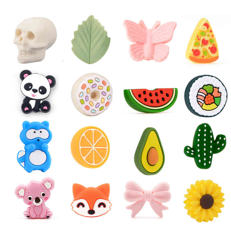 5pcs Leaf Silicone Beads Food Grade Koala Teether Animal Bpa-free Avocado Baby Teething Toy Pacifier Chain Accessories
5pcs Leaf Silicone Beads Food Grade Koala Teether Animal Bpa-free Avocado Baby Teething Toy Pacifier Chain Accessories