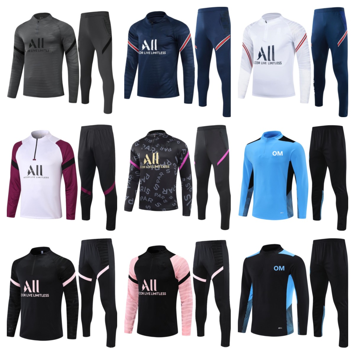 2021 2022 MESSI Tracksuit Real Madrid Men Football Training Suits HAZARD Soccer MBAPPE PARIS BENZEMA Survetement Maillots de Foot Enfants Ki, Gray
2021 2022 MESSI Tracksuit Real Madrid Men Football Training Suits HAZARD Soccer MBAPPE PARIS BENZEMA Survetement Maillots de Foot Enfants Ki, Gray