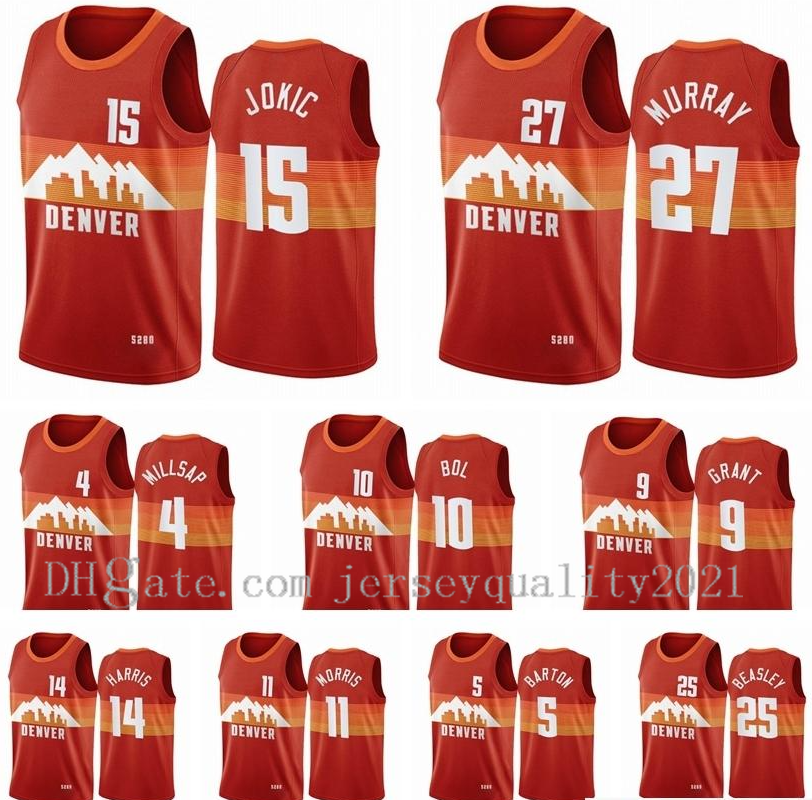New Professional Basketball Jerseys City 7 Facundo Campazzo Jersey 15 Jokic 14 Gary Harris Jamal 27 Murray Zeke Nnaji Red Classic 10 Bol Bol, Black;red
New Professional Basketball Jerseys City 7 Facundo Campazzo Jersey 15 Jokic 14 Gary Harris Jamal 27 Murray Zeke Nnaji Red Classic 10 Bol Bol, Black;red