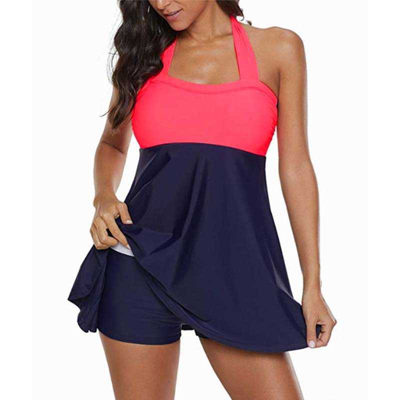 Women Sexy Tummy Control Swimwear Dress Halter Bandeau Plus Size Swimsuit Sports Beach Bathing Suit Skirt 4XL 210604, Purple stripe
Women Sexy Tummy Control Swimwear Dress Halter Bandeau Plus Size Swimsuit Sports Beach Bathing Suit Skirt 4XL 210604, Purple stripe