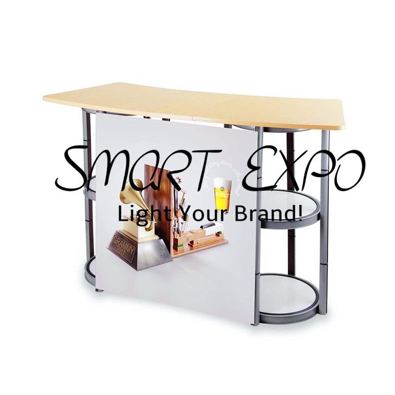 10ft Exhibition Advertising Display Backwall Show Booth with Cutom Full Color Printing Portable Carry Bags