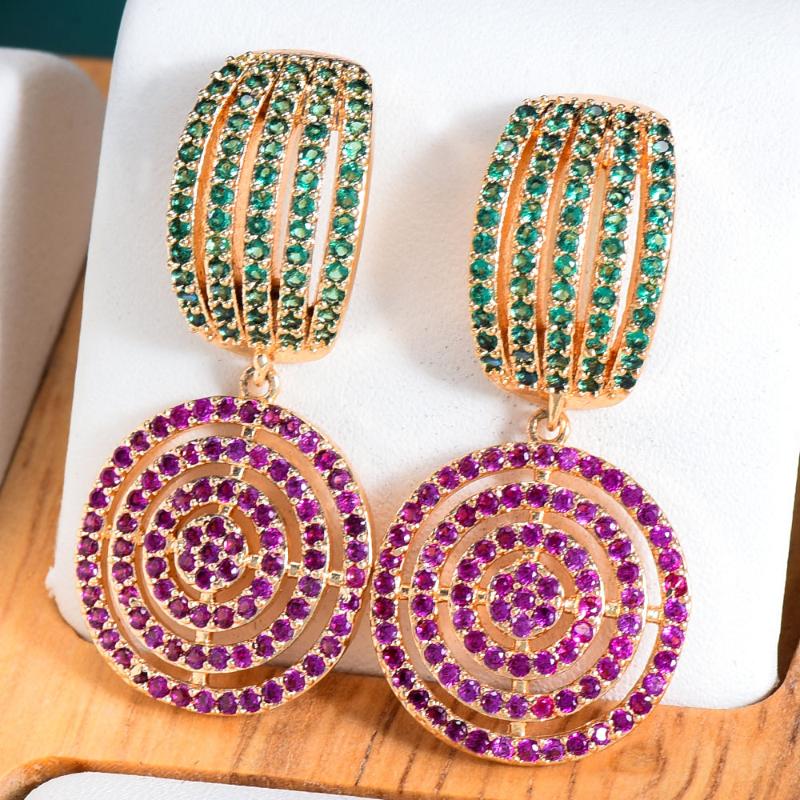 Dangle & Chandelier GODKI 36mm Multicolor Round Circle Full Mirco Paved Microl Zircon Women Bridal Dress Wedding Everyday Earring Fashion Je, Silver
Dangle & Chandelier GODKI 36mm Multicolor Round Circle Full Mirco Paved Microl Zircon Women Bridal Dress Wedding Everyday Earring Fashion Je, Silver