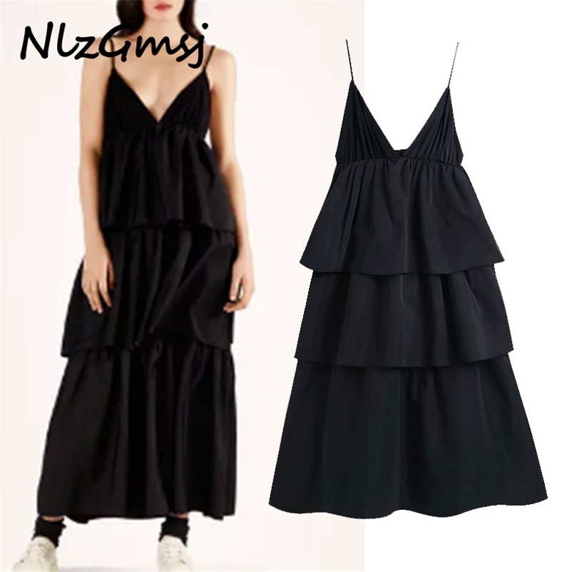 Dres Black Pleated Party Strap Adjust Sleeveless Strethy Bust Females Midi es Vestidos 210628, As picture
Dres Black Pleated Party Strap Adjust Sleeveless Strethy Bust Females Midi es Vestidos 210628, As picture