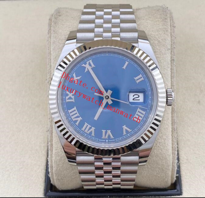 Luxury Mens Watches 126334 41mm Calendar watch Romen Numberal Blue Dial Silver Jubilee Bracelet Mechanical Automatic Fashion Wristwatches, Slivery;brown
Luxury Mens Watches 126334 41mm Calendar watch Romen Numberal Blue Dial Silver Jubilee Bracelet Mechanical Automatic Fashion Wristwatches, Slivery;brown