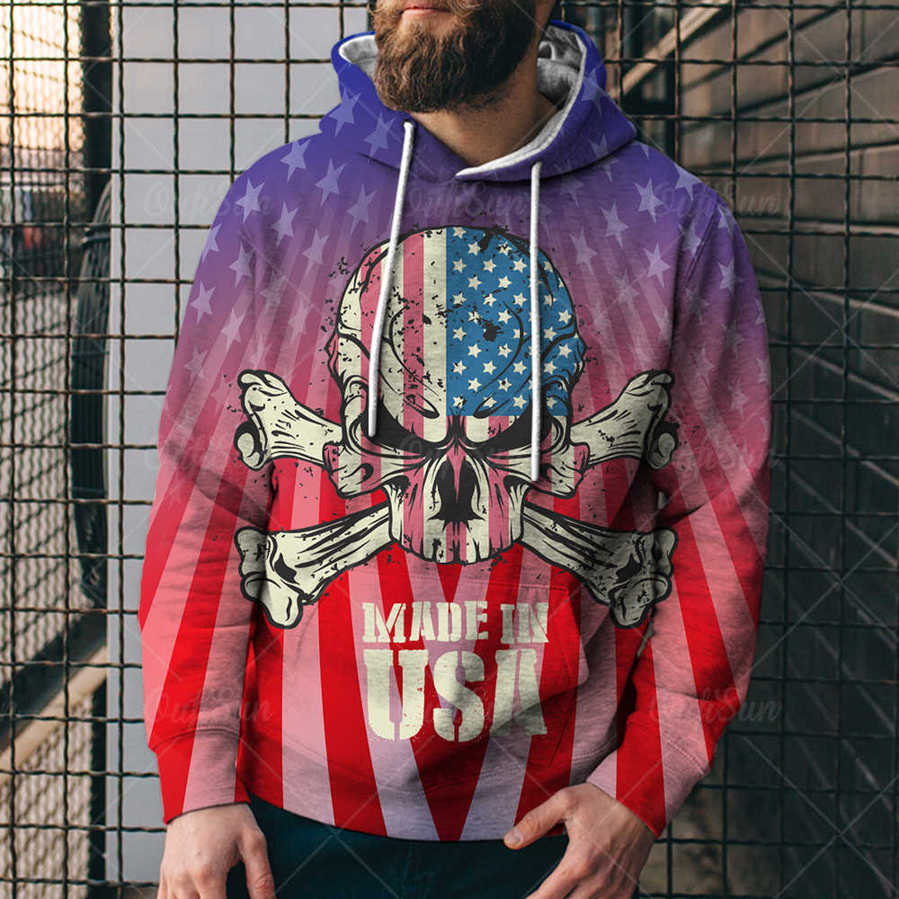 summer fashion new street american flag eagle digital printed men's sweater trend pullover hoodiedare, Black
summer fashion new street american flag eagle digital printed men's sweater trend pullover hoodiedare, Black