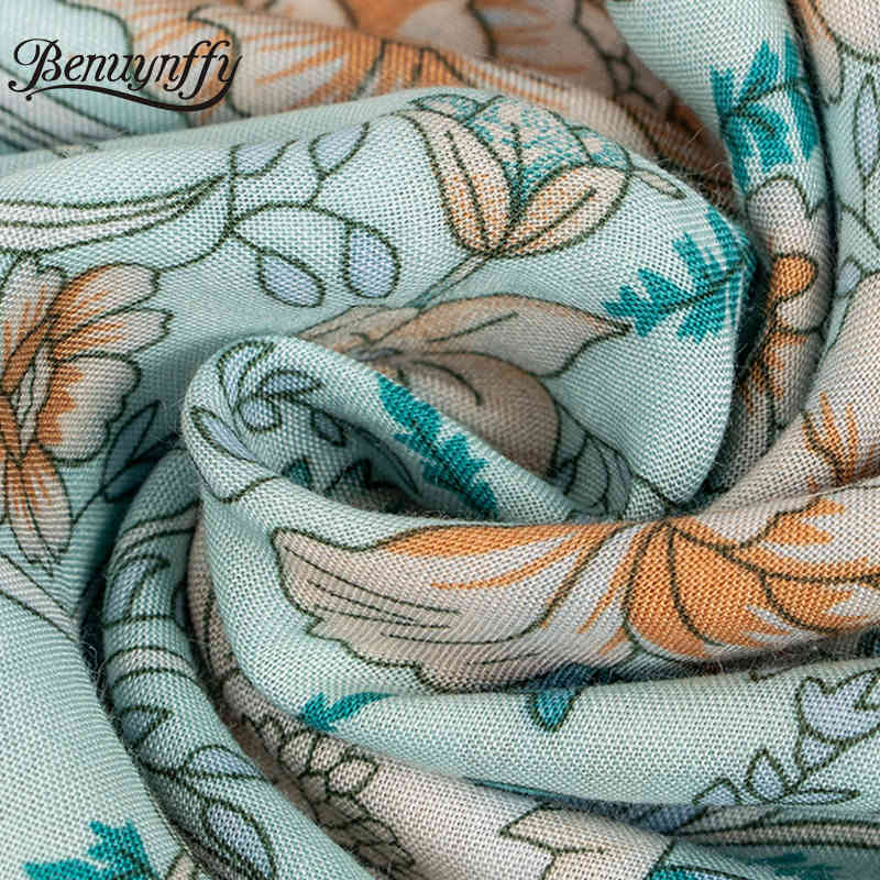 V-neck Button Front Drawstring Waist Floral Print Dresses Women Summer Vacation Boho Casual Swing Long Dress 210510