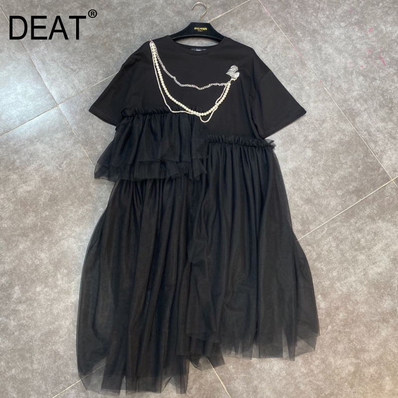 summer fashion women clothes round neck short sleeves mesh patchwork spliced fake two pieces dress WS29701 210525, Black
summer fashion women clothes round neck short sleeves mesh patchwork spliced fake two pieces dress WS29701 210525, Black