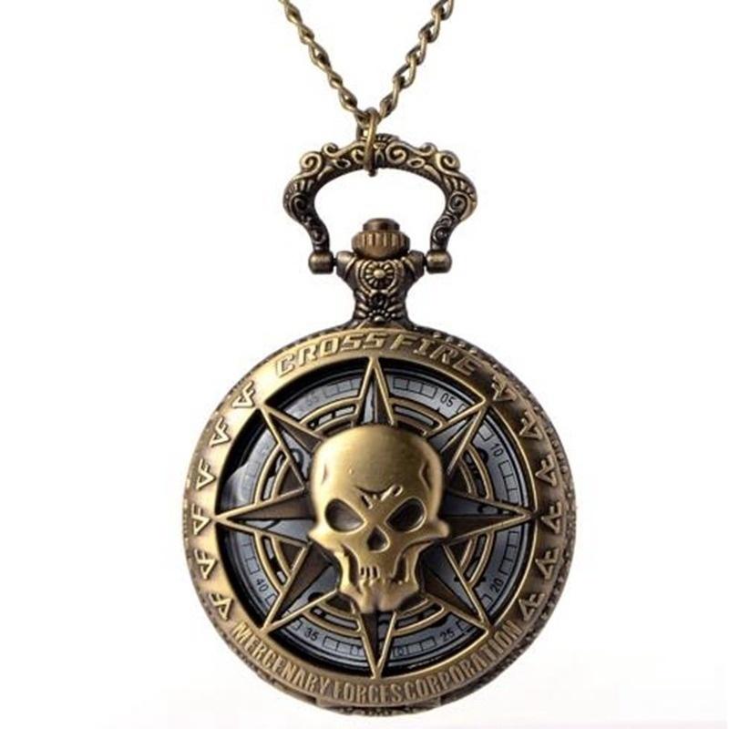 Pendant Necklaces Pocket Watch Hollow Caribbean Pirate Horror With Chain For Men Women Necklace
Pendant Necklaces Pocket Watch Hollow Caribbean Pirate Horror With Chain For Men Women Necklace