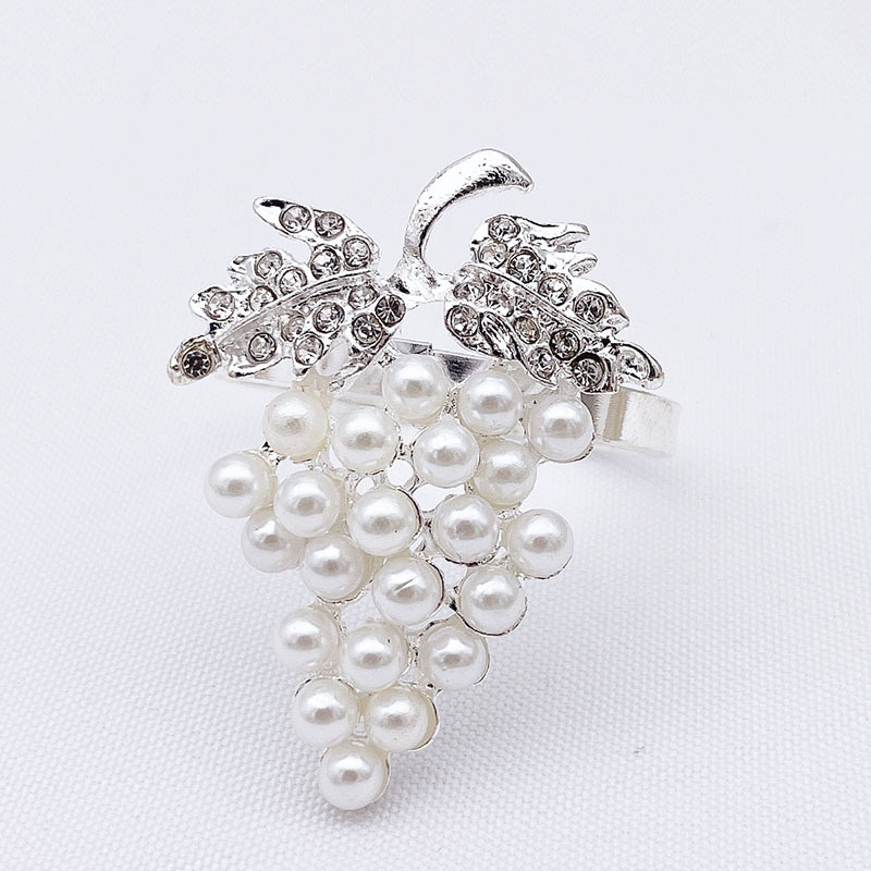 Pineapple Grape Beaded Napkin Ring Table Decorative Napkin Holder