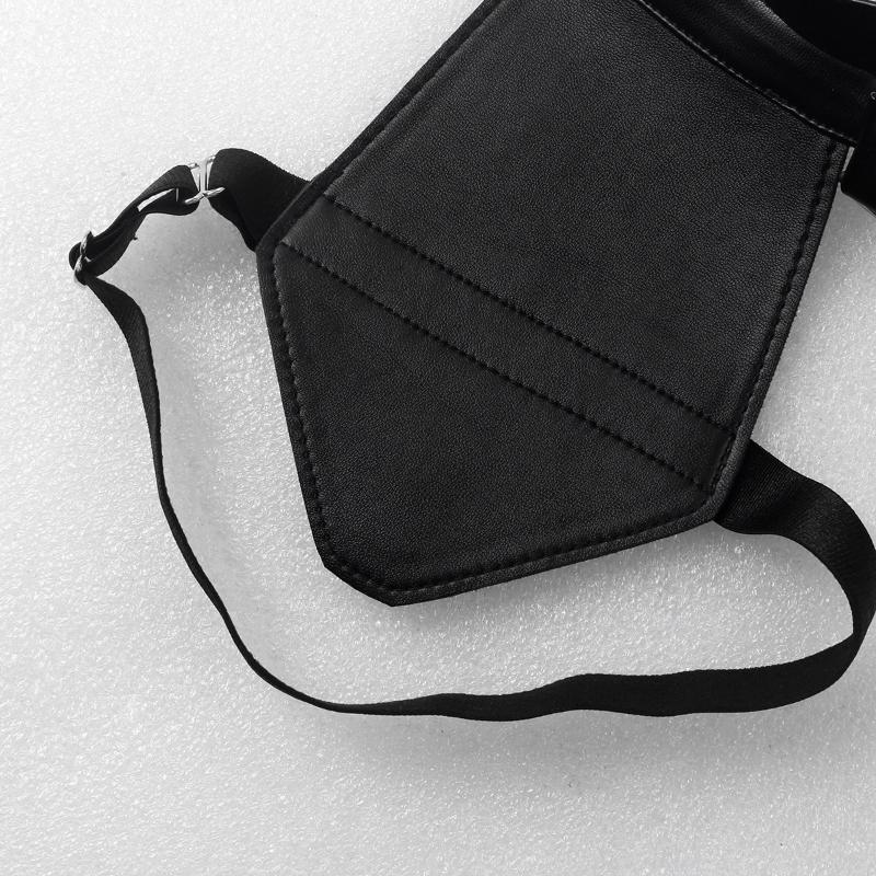 Male Lingerie Leather Harness Adjustable Sexy Gay Clothing Sexual Body Chest Belt Strap Punk Rave Costumes For Sex Elbow Knee Pa