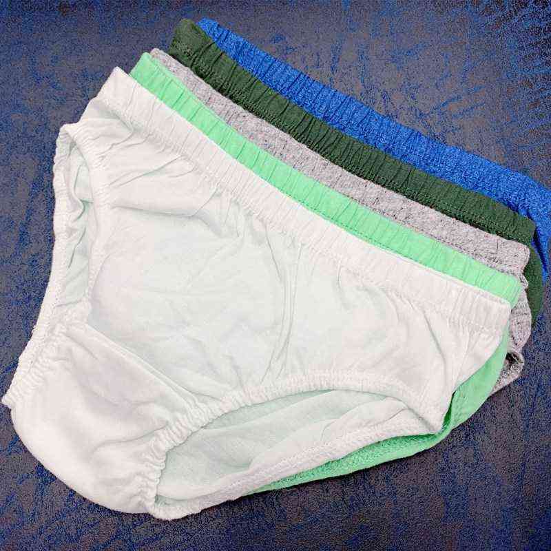 12pcs/Lot Solid Color Boys Briefs Kids Underewears Baby Underwear Suit 1-11years 211122