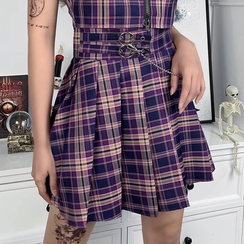 Girls JK Uniform Female Japanese School Uniforms Teenagers Suits Plaid Shirt Pleated Skirts Sailor Costumes Clothes For Women Women's Tracks