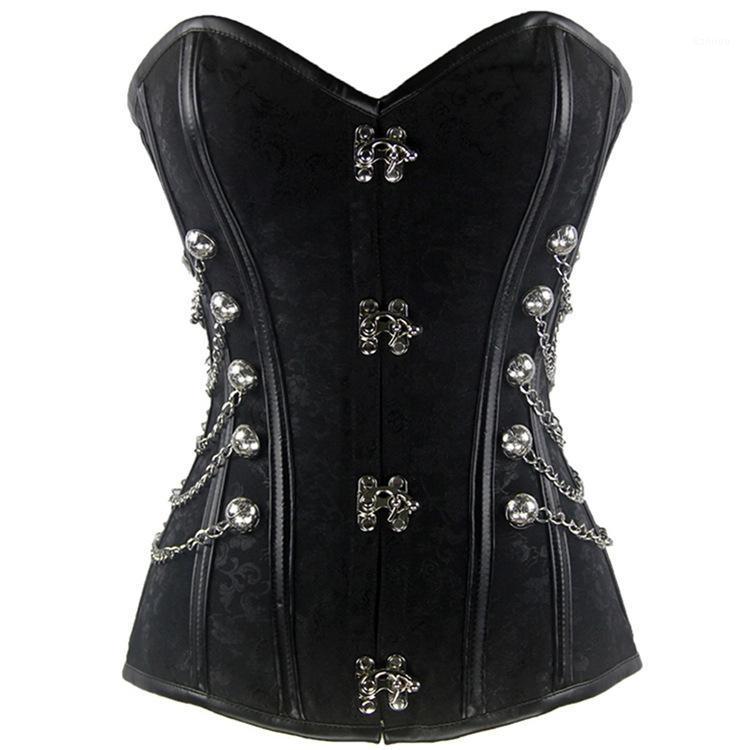 Bustiers & Corsets Teampunk Corset Sexy Gothic Women Leather Bustier Top Vintage Retro Slimming Waist Trainer, Black
Bustiers & Corsets Teampunk Corset Sexy Gothic Women Leather Bustier Top Vintage Retro Slimming Waist Trainer, Black