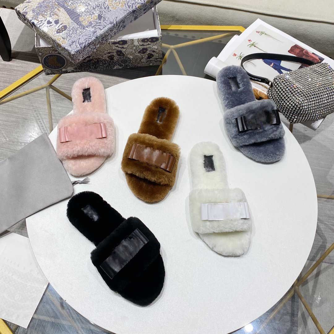 Designer Wool Women Slippers Solid Embroidery Trendy Flip Flop Winter Genuine Leather Non-slip Wear Resistant Bottom Sheep Dupe Plush Sandals, Black
Designer Wool Women Slippers Solid Embroidery Trendy Flip Flop Winter Genuine Leather Non-slip Wear Resistant Bottom Sheep Dupe Plush Sandals, Black