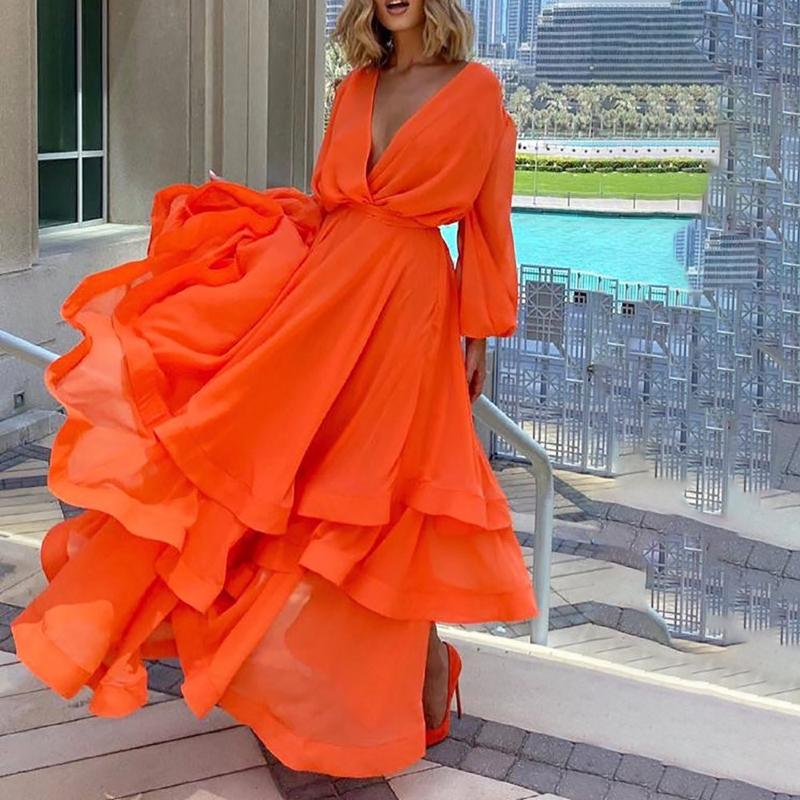 Casual Dresses Western Fashion Cake Maxi Dress Sexy V-neck Long Sleeve Pleated Patchwork Mid Waist Zipper Elegant Travel Look For Female, Black;gray
Casual Dresses Western Fashion Cake Maxi Dress Sexy V-neck Long Sleeve Pleated Patchwork Mid Waist Zipper Elegant Travel Look For Female, Black;gray