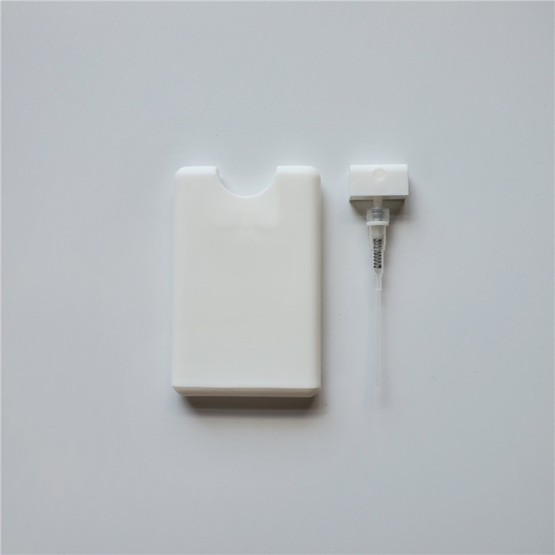 Card Shape Perfume Spray Bottles 20ml PP Plastic Empty Cosmetic Container Refillable Atomizer Perfumes Bottle