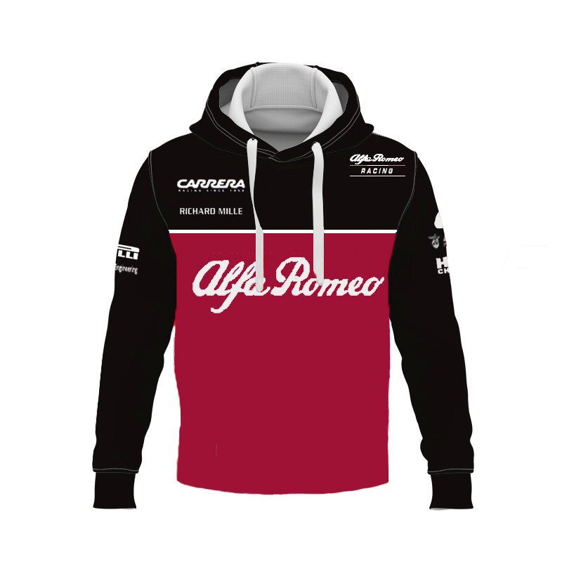 Autumn and Winter F1 Alfa Romeo Racing Formula One Long-sleeved Men's Women's Outdoor Extreme Sports Off-road Enthusiasts Pu, White;black
Autumn and Winter F1 Alfa Romeo Racing Formula One Long-sleeved Men's Women's Outdoor Extreme Sports Off-road Enthusiasts Pu, White;black