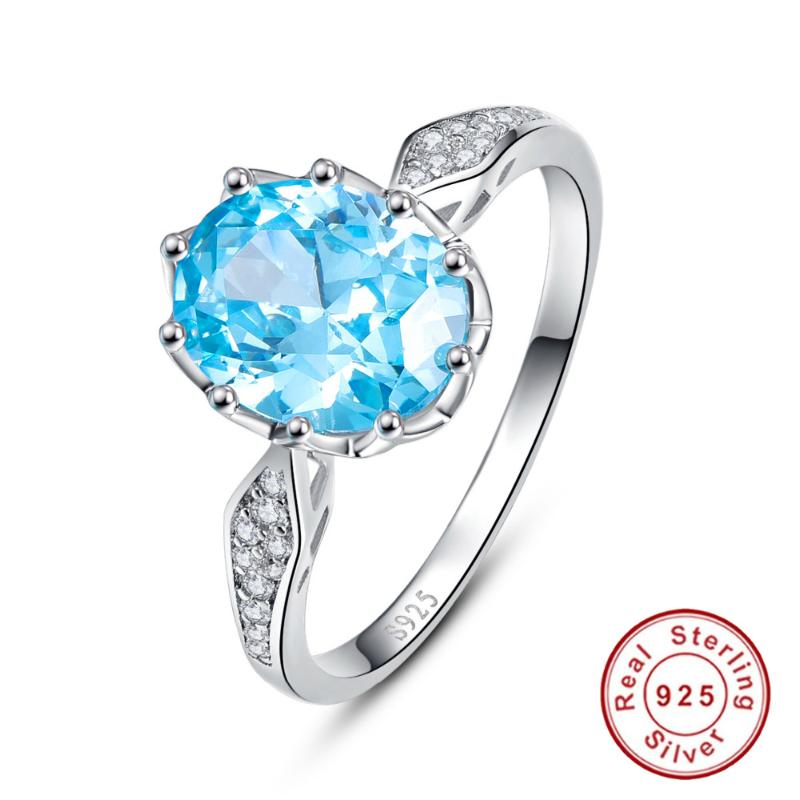 Cluster Rings Blue Topaz 4ct Gem Stone 925 Sterling Silver Oval Cut Bijoux Anel Female Ring For Women Fine Jewelry With Gift Box, Golden;silver
Cluster Rings Blue Topaz 4ct Gem Stone 925 Sterling Silver Oval Cut Bijoux Anel Female Ring For Women Fine Jewelry With Gift Box, Golden;silver