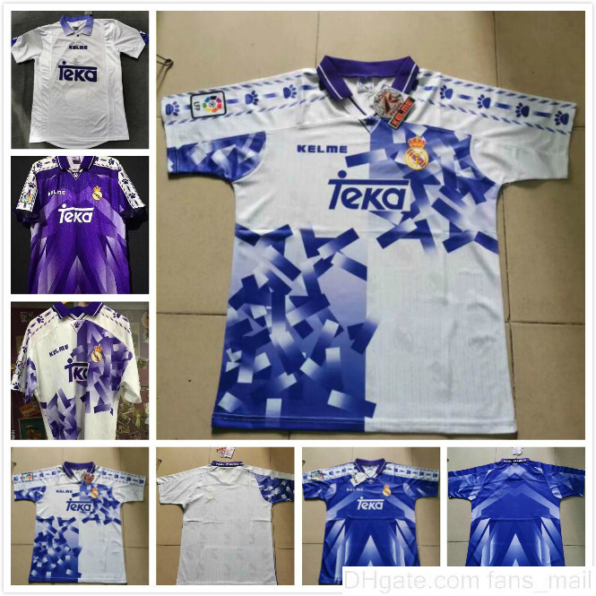 94 95 96 97 Retro Real Madrid Soccer Jerseys #7 Raul #9 Zamorano #6 Redondo Shirts Vintage Calcio MAGLIA Camiseta de futbol
94 95 96 97 Retro Real Madrid Soccer Jerseys #7 Raul #9 Zamorano #6 Redondo Shirts Vintage Calcio MAGLIA Camiseta de futbol