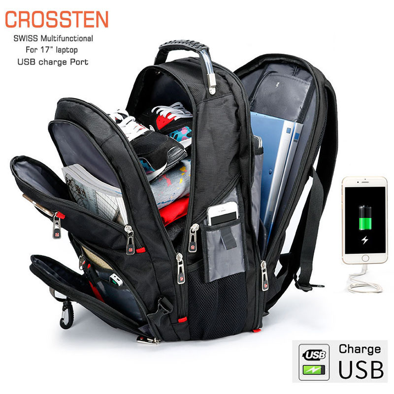 Crossten Durable 17 Inch Laptop Backpack45L Travel BagCollege BookbagUSB Charging PortWater ResistantSwiss-Multifunctional, 15 inch general
Crossten Durable 17 Inch Laptop Backpack45L Travel BagCollege BookbagUSB Charging PortWater ResistantSwiss-Multifunctional, 15 inch general